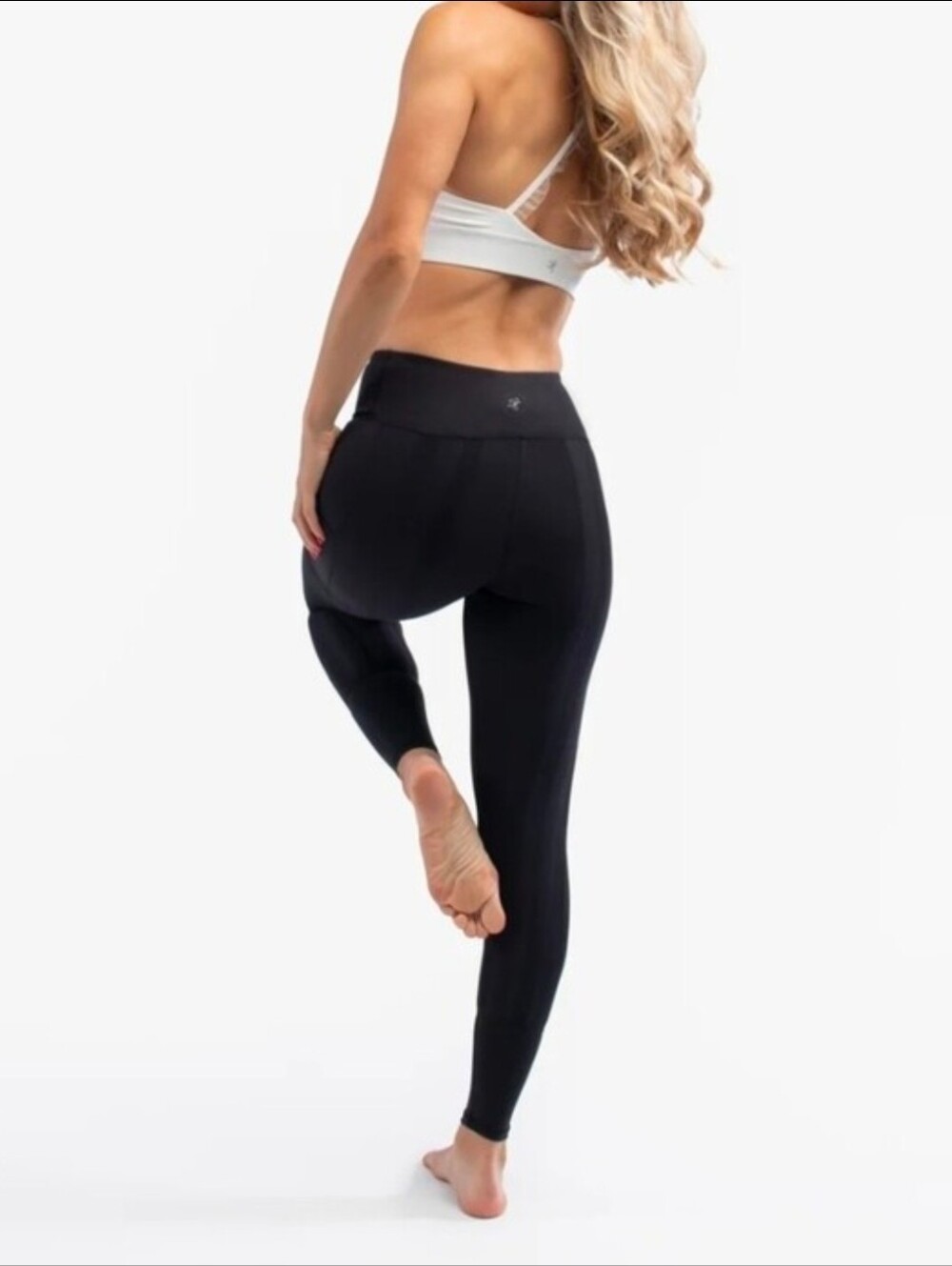 Sweetflexx Black Booty Bands Leggings Size 2 NWT Pockets
